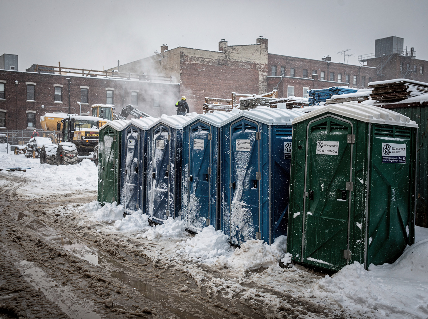 How Newark Winters Affect Porta Potty Units on Job Sites