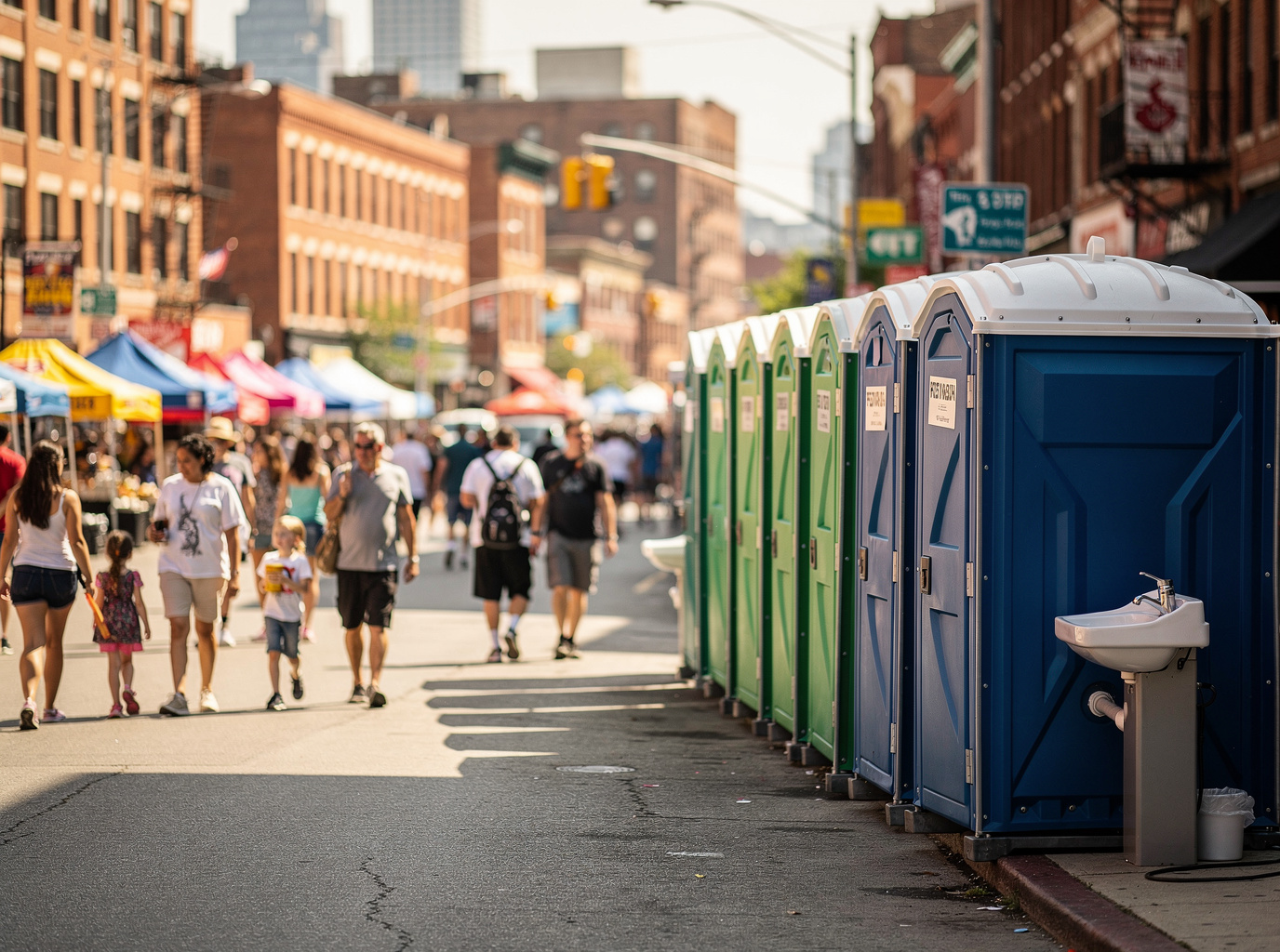 Placement Guidelines for Porta Potties at Newark Street Festivals